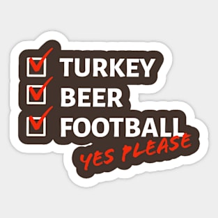 THANKSGIVING FUNNY Sticker